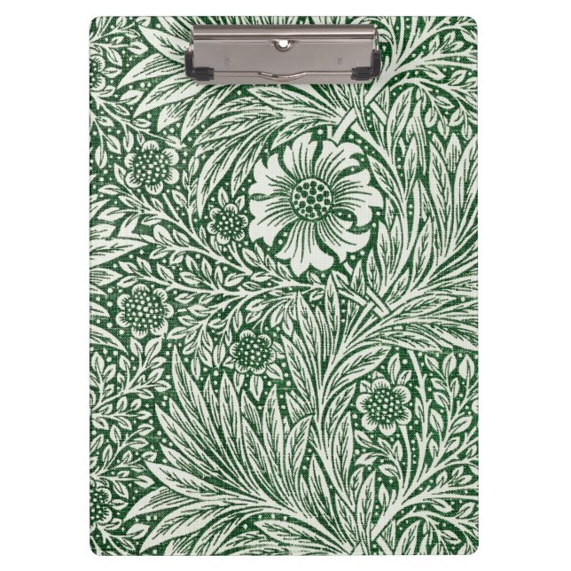 Pranchetas william morris marigold flor verde floral (Frente)