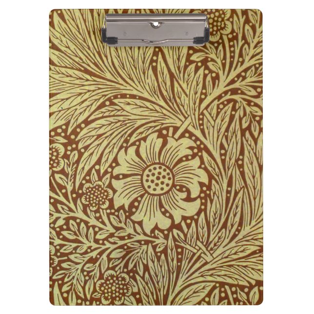 Pranchetas William Morris Marigold Padrão Antiquado de Flor (Frente)