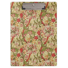 Pranchetas William Morris Ouro Lily Floral Patterno