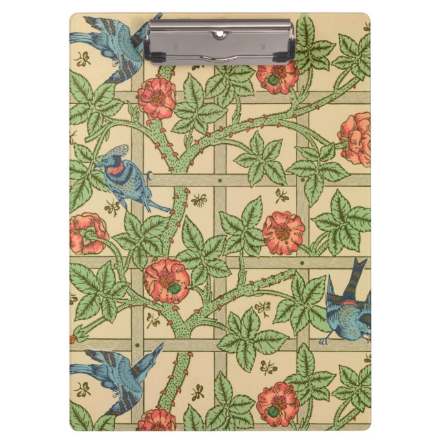 Pranchetas William Morris Trellis Classic Wallpaper Design (Frente)