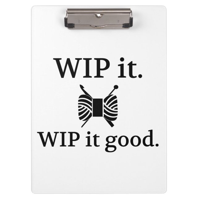 Pranchetas WIP Bom ・ Knit Artesanatos de Crochet (Frente)