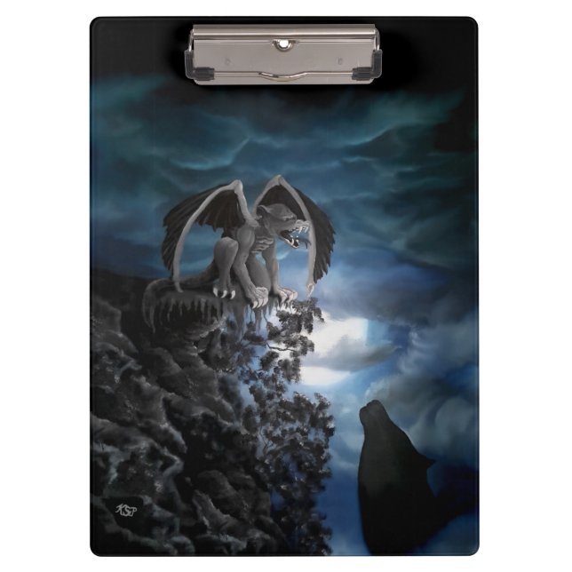 Pranchetas Wolf Moon - Lobo com Golem (Frente)