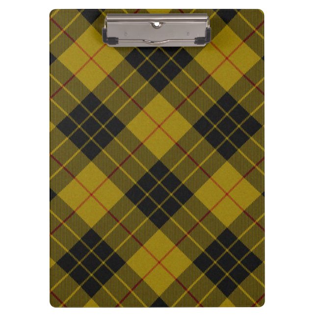 Pranchetas Xadrez amarela de tartan MacLeod (Frente)