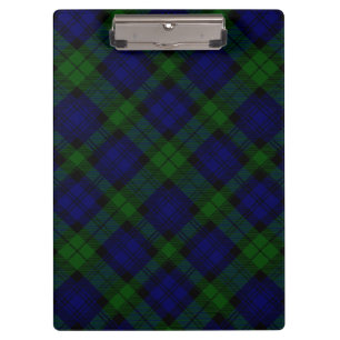 Pranchetas Xadrez Azul Verde Black Watch Tartan