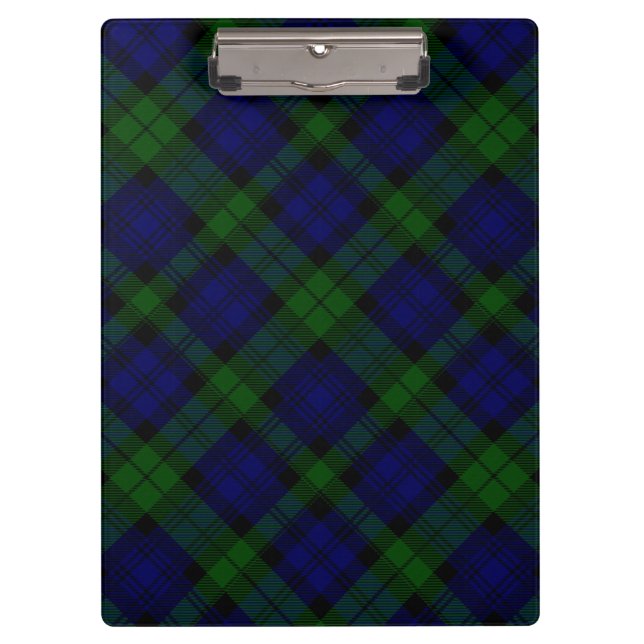 Pranchetas Xadrez Azul Verde Black Watch Tartan (Frente)