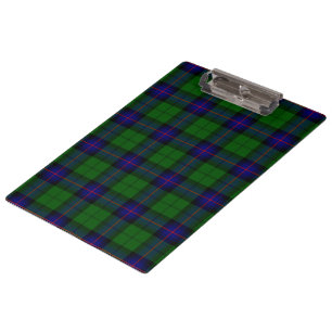 Pranchetas Xadrez do verde azul do tartan do clã de Armstron