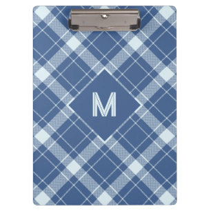 Pranchetas Xadrez Monograma Personalizada / Padrão Tartan