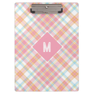 Pranchetas Xadrez Monograma Personalizada / Padrão Tartan
