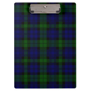 Pranchetas Xadrez preta do verde azul do tartan do clã do