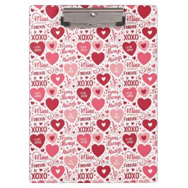 Pranchetas XOXO & Always Be Mine Pink Red