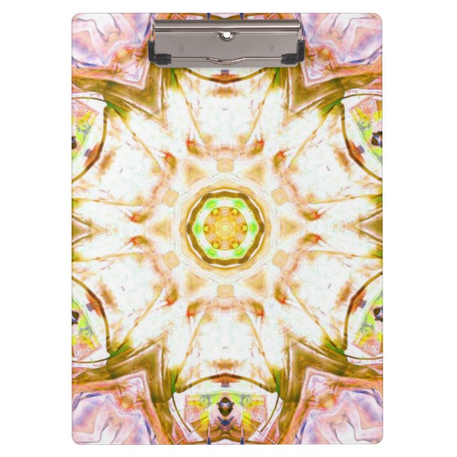 Pranchetas yoga chic com padrão design de abstrato, elegante (Frente)