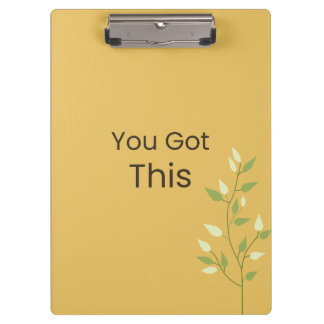 Pranchetas You Got This Motivational Clipboard