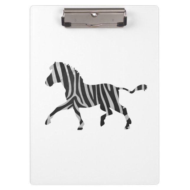 Pranchetas Zebra Black and Light Cinzas Silhouket (Frente)
