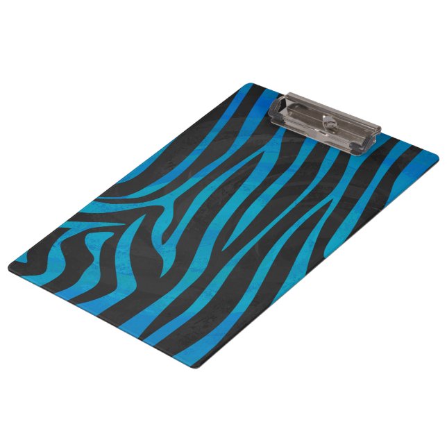 Pranchetas Zebra Black e Blue Impressão (Inclinado)