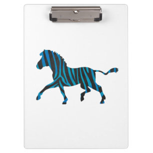 Pranchetas Zebra Black e Blue Silhouette