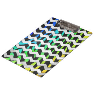 Pranchetas Zebra Chevron Impressão