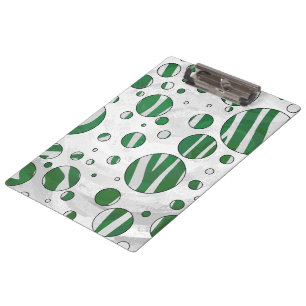 Pranchetas Zebra Green e Bolinhas branca