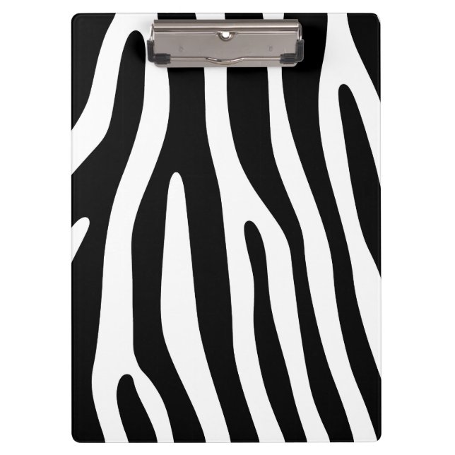 Pranchetas Zebra listra padrão preto & branco + suas ideias (Frente)