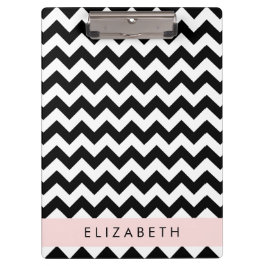 Pranchetas Zigzag preto-e-branco, padrão Chevron, seu nome