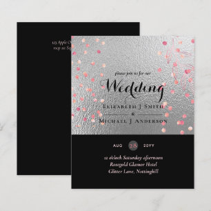 Prata Rosa Dourado Rosa Confete Casamento