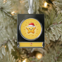 Enfeite de Estrela de Natal Fofo
