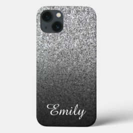 Prateado Glitter Feminino Preto Ombre Personalizad