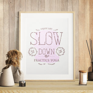 Prática lenta de Yoga Poster