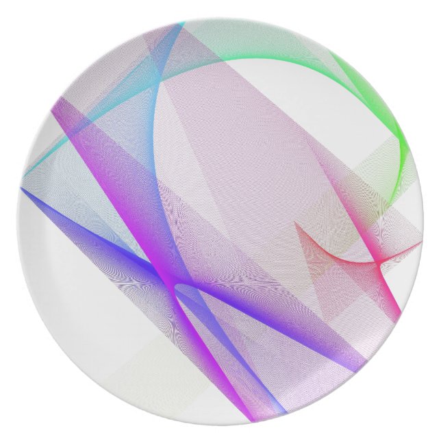 PRATO CORES PASTEL DO DESIGN ABSTRATO (Frente)