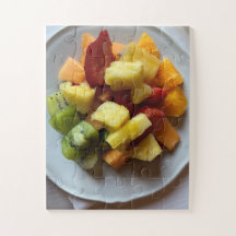 Prato de Frutas Iluminado pelo Sol | Quebra-Cabeça