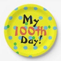 100th Dia das placas de papel da celebração da