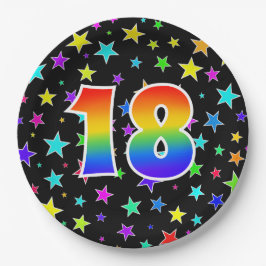 Prato De Papel 18º Evento: Arco-Íris Negrito, Divertido, Colorido