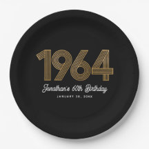 1964 Preto Falso Ouro Aniversário de 60 anos