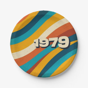 Prato De Papel 1979 - Placas de papel retrô - Bandas de esmerilam