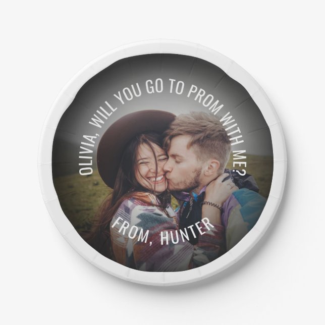 Prato De Papel 1 Ideia de proposta de texto do Baile de formatura (Frente)