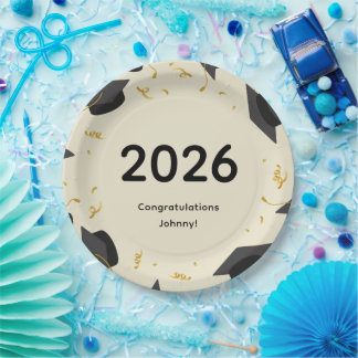 Prato De Papel 2026 Graduation Paper Plates