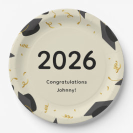 Prato De Papel 2026 Graduation Paper Plates
