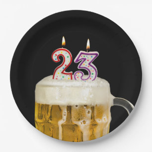 Prato De Papel 23º Aniversário da Cerveja Negra