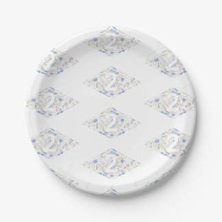 Prato De Papel <2>Ranger Floral Diamond Party Plates
