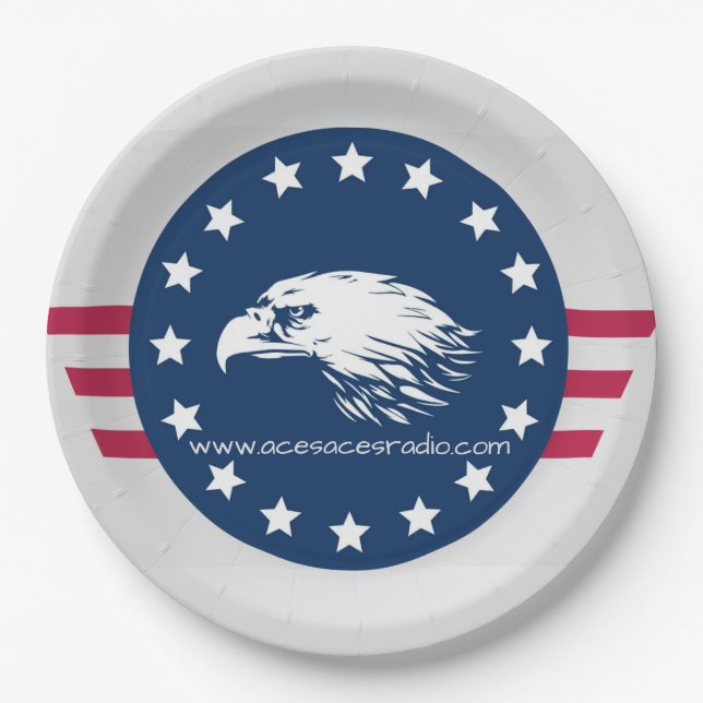 Prato De Papel 4 de julho (Frente)