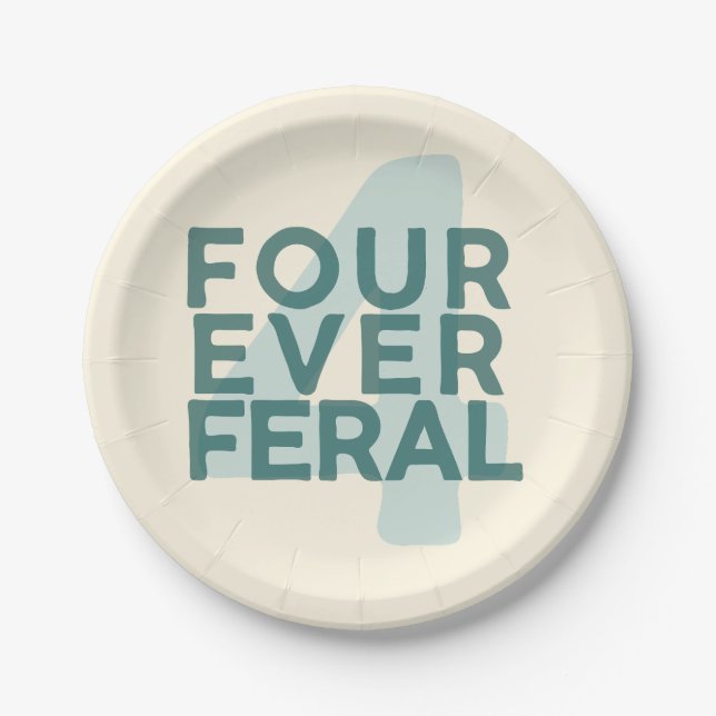 Prato De Papel 4ever Feral plates (Frente)