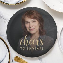 Prato De Papel 50ª Festa de aniversário de torcida por fotos