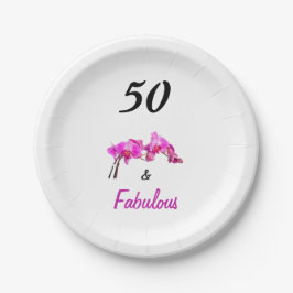 Prato De Papel 50 e fabulosa fotografia cor-de-rosa de orquídea c