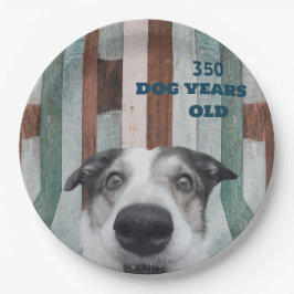 Prato De Papel 50.o Aniversário - Placa de Papel Fechada para Can