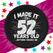 52 Anos Sarcástico Meme Engraçado 52 Anos Aniversá