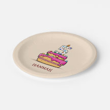 5 de Aniversário, 5 no Bolo Rosa Doce