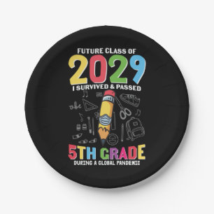 Prato De Papel 5 Grau de 5 de Professores Durante Um Nível Global