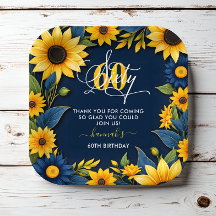 60º aniversário Girassol Obrigado