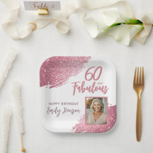 60 e Fabulosa Foto rosa Luminosa 60º Aniversário