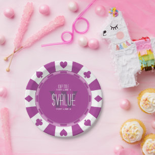 Prato De Papel 6 maneiras de personalizar seu chip de pôquer clás