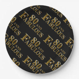 Prato De Papel 80º Aniversário 